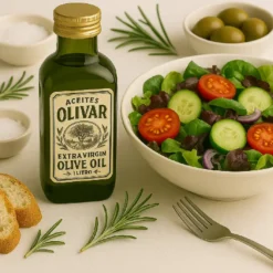 Diseño gráfico por horas de packaing de envase de aceite de Aceites Olivar