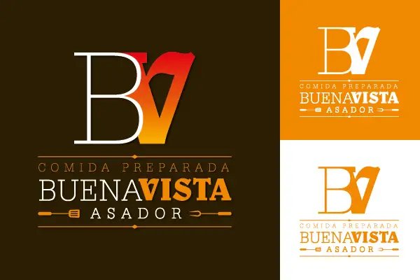 Diseño Gráfico por horas, diseño de logotipo e imagen corporativa de Asador Buenavista
