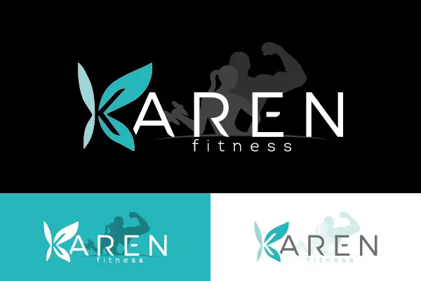 Diseño Gráfico por horas, diseño de imagen corporativa de Karen Fitness