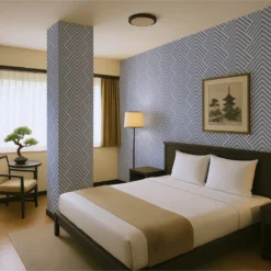 Papel Pintado Autoadhesivo Japonés Espiga Negativo Habitación